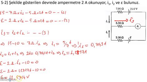 Doğru akım devreleri soru çözümü